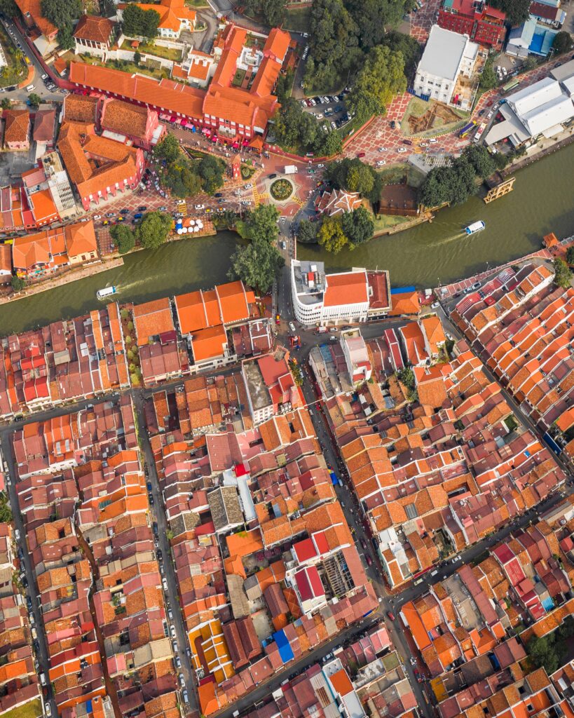 Historical-Cities-of-Southeast-Asia-Melaka-City-Aerial-Shot