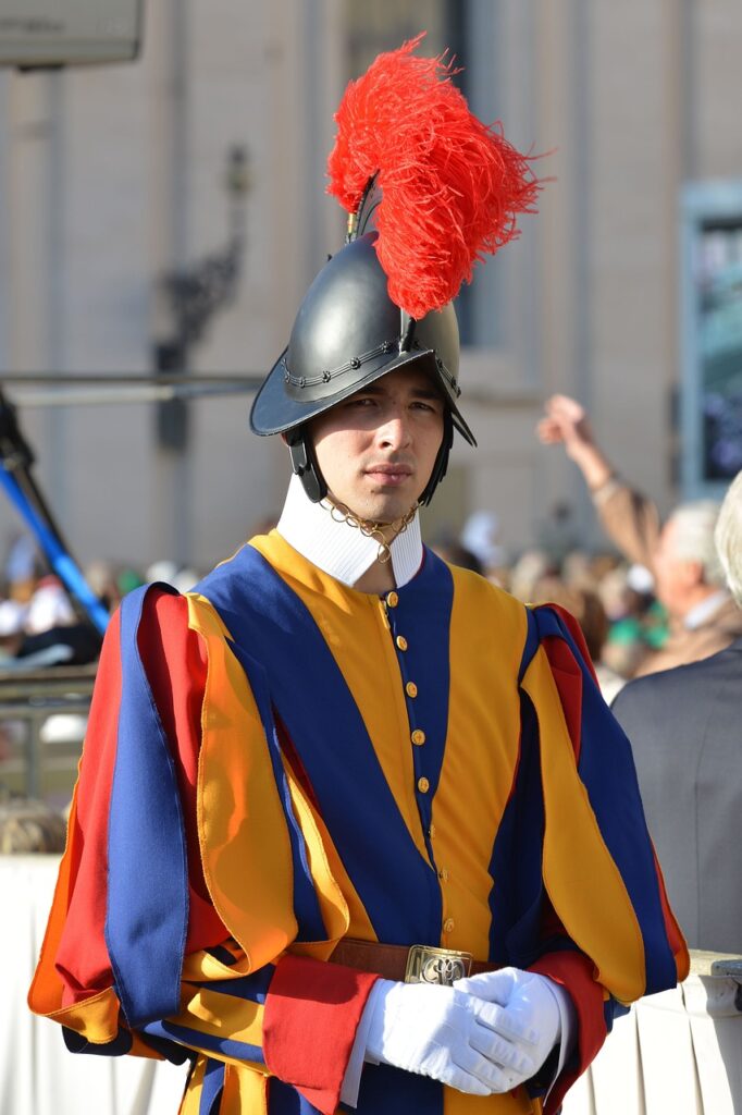 Swiss-Guard-During-Ceremonial-Event