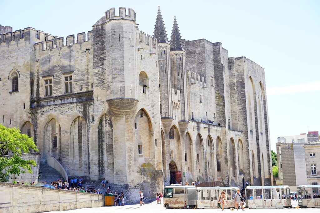 The famous landmark of Palais De Papes or known as Palace of the Popes