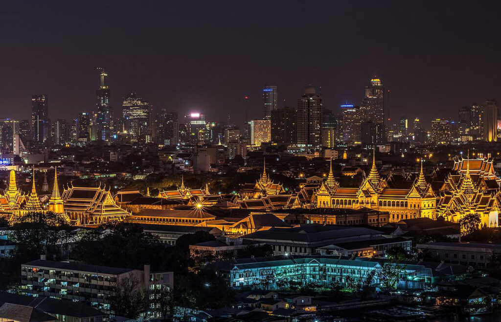 The Bangkok Royal Palace at Night